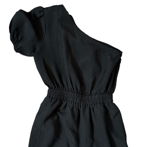 MVN the Label Black Lancey One Shoulder Dressy Jumpsuit 4 - Picture 4 of 10